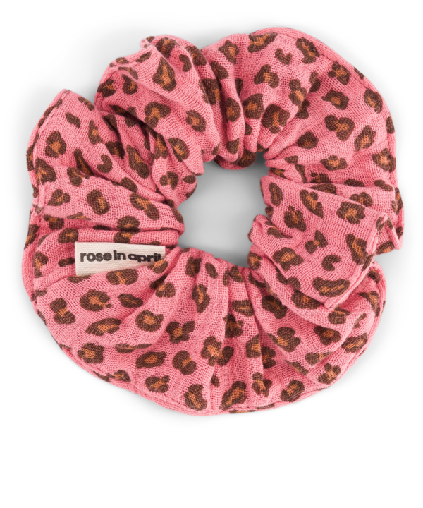Plaukų gumytė "CHOUCHOU MINI LEOPRAD GERANIUM"