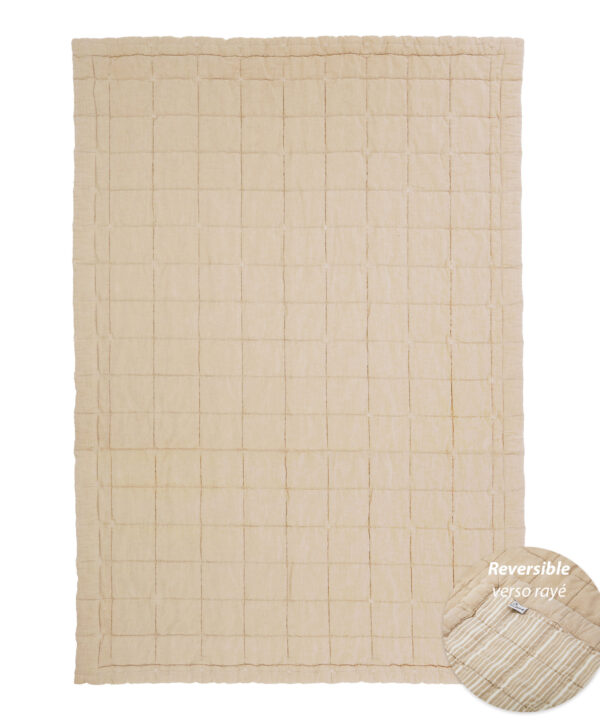 Kūdikio antklodė-kilimėlis 100x140, rusvo atspalvio