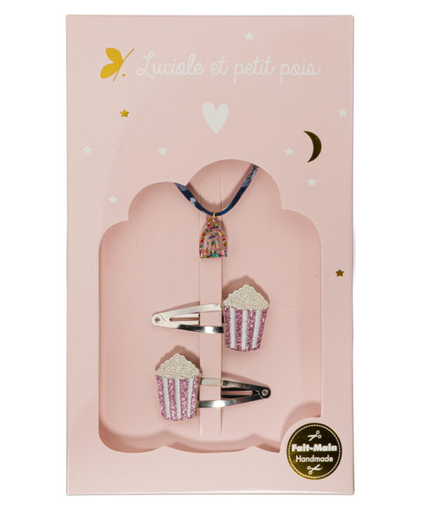 Segtukų ir apyrankės rinkinys popkornai