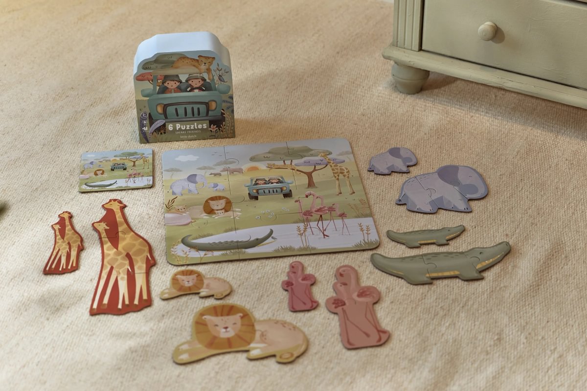 Little Dutch dėlionė 6in1 "Safari Friends" - Image 3